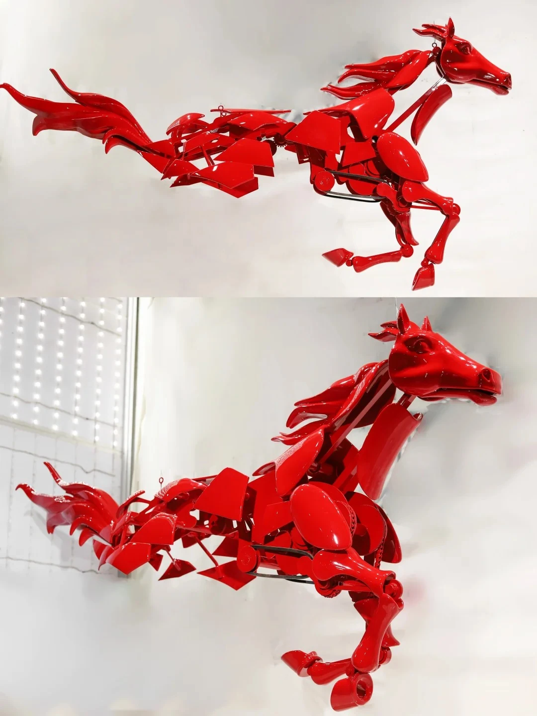 Mechanical horse suspension