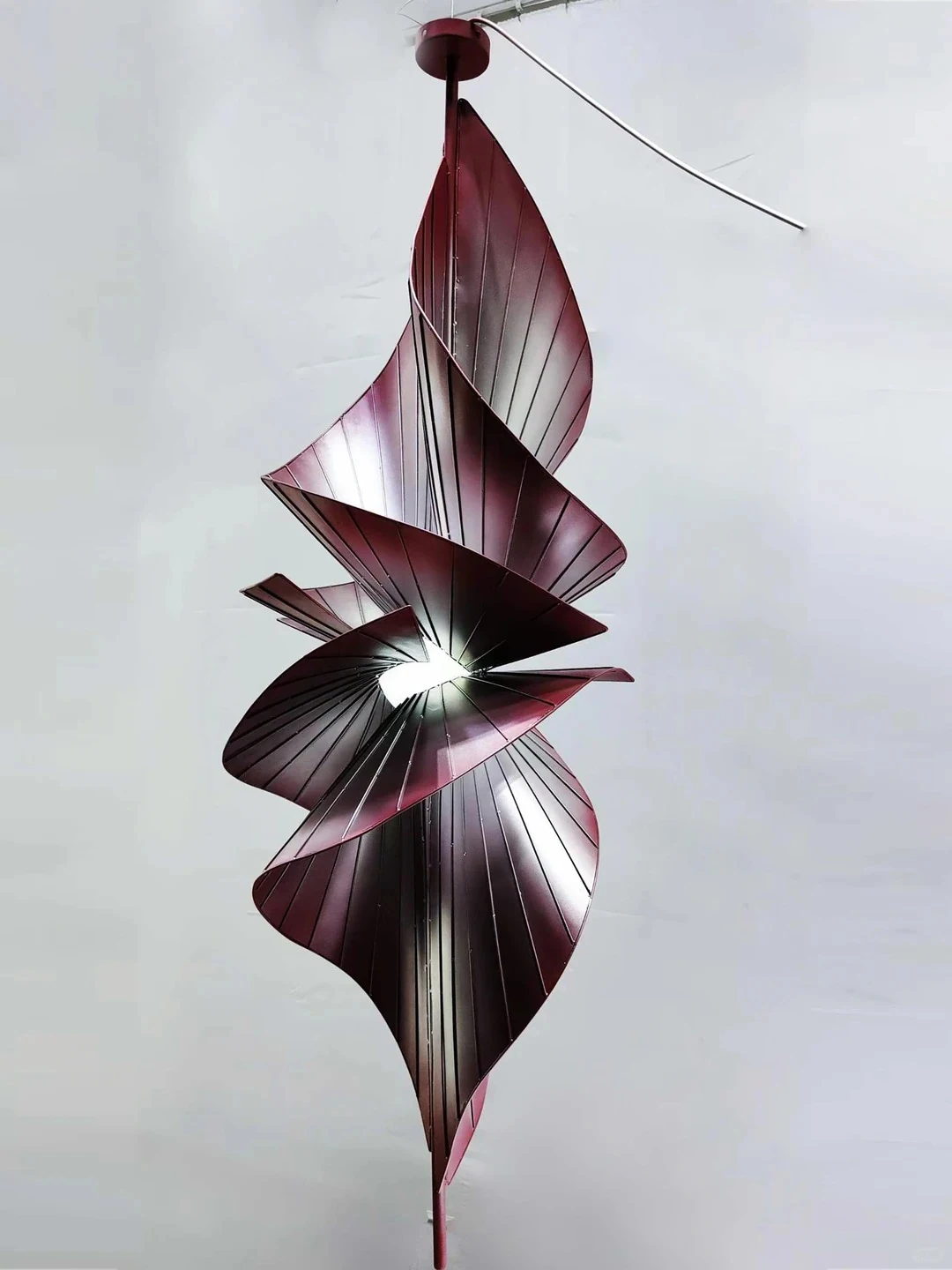 Suspended leaf fans