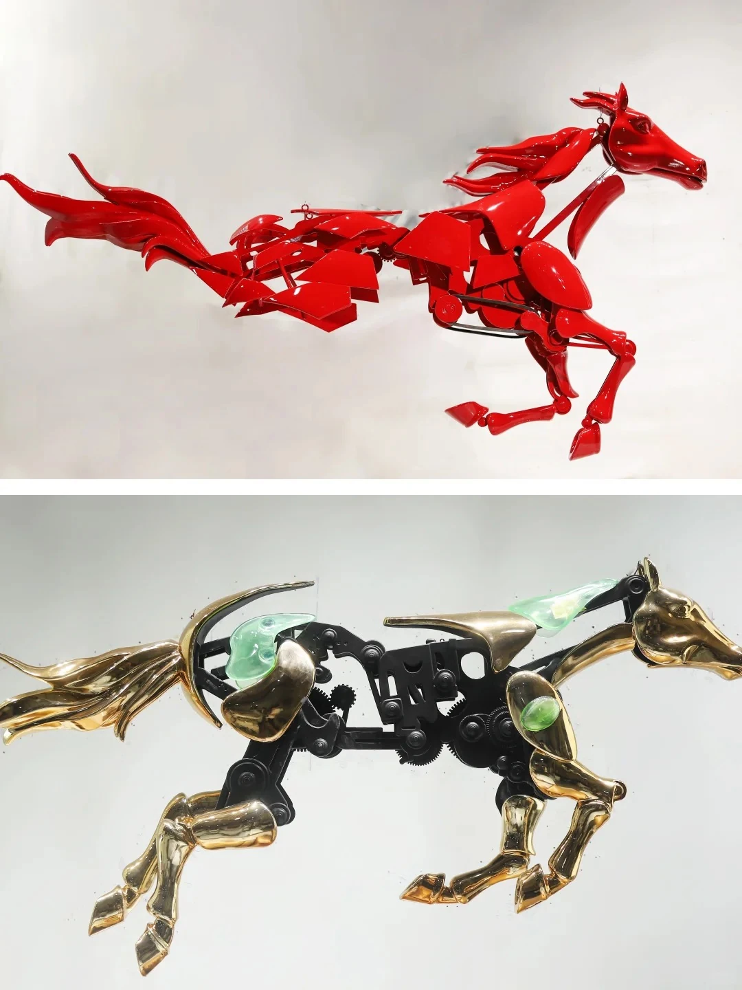 Mechanical horse suspension