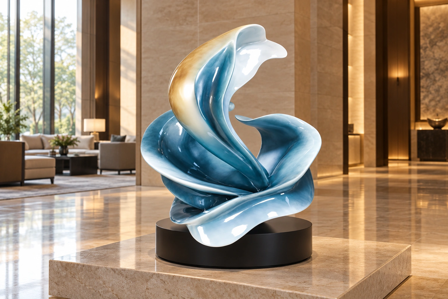 Gradient petals — application concept visualization
